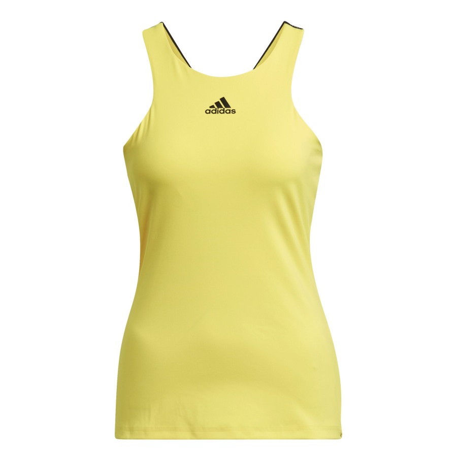 Tenniskleding adidas | Y Tanktop Dames Geel