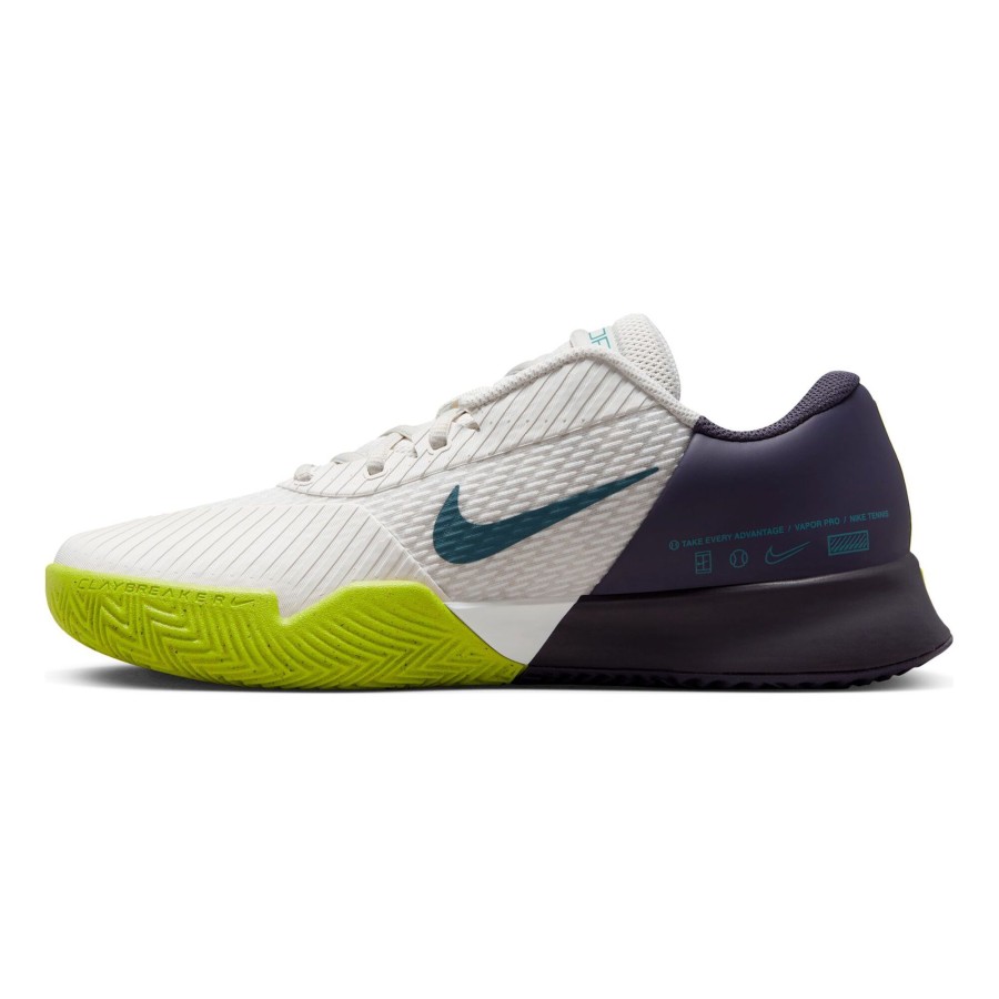 Tennisschoenen Nike | Zoom Vapor Pro 2 Gravelschoen Heren Donkerblauw, Wit