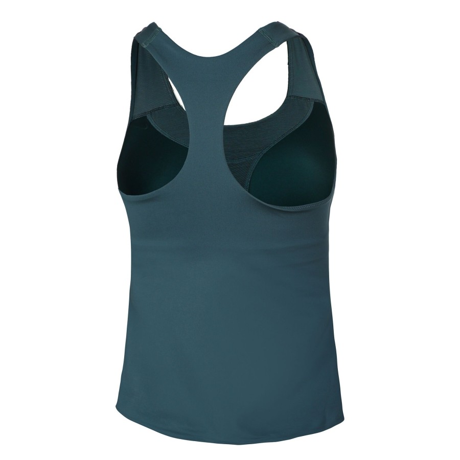 Tenniskleding Nike | Dri-Fit Swoosh Tanktop Dames Petrolblauw