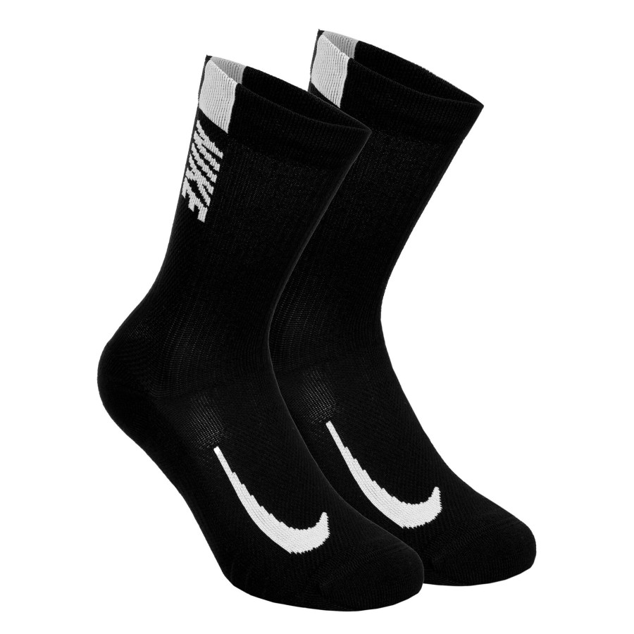 Tenniskleding Nike | Multiplier Crew Sportsokken Verpakking 2 Stuks Zwart, Wit
