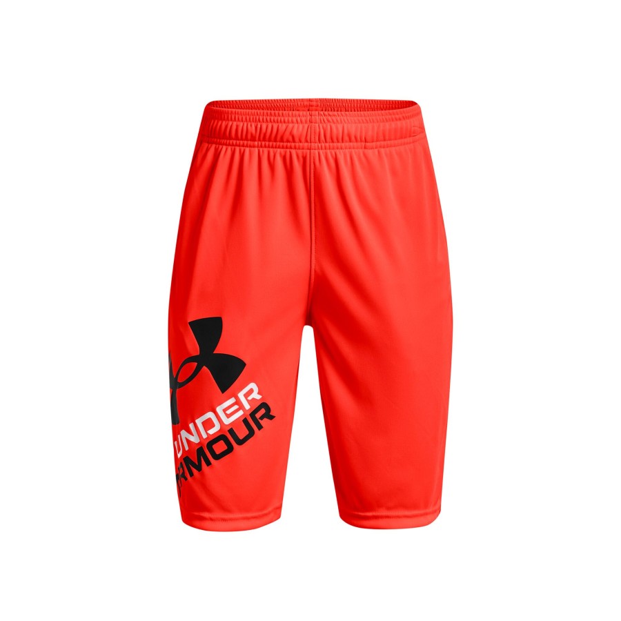 Tenniskleding Under Armour | Prototype 2.0 Logo Shorts Jongens Koraal, Zwart