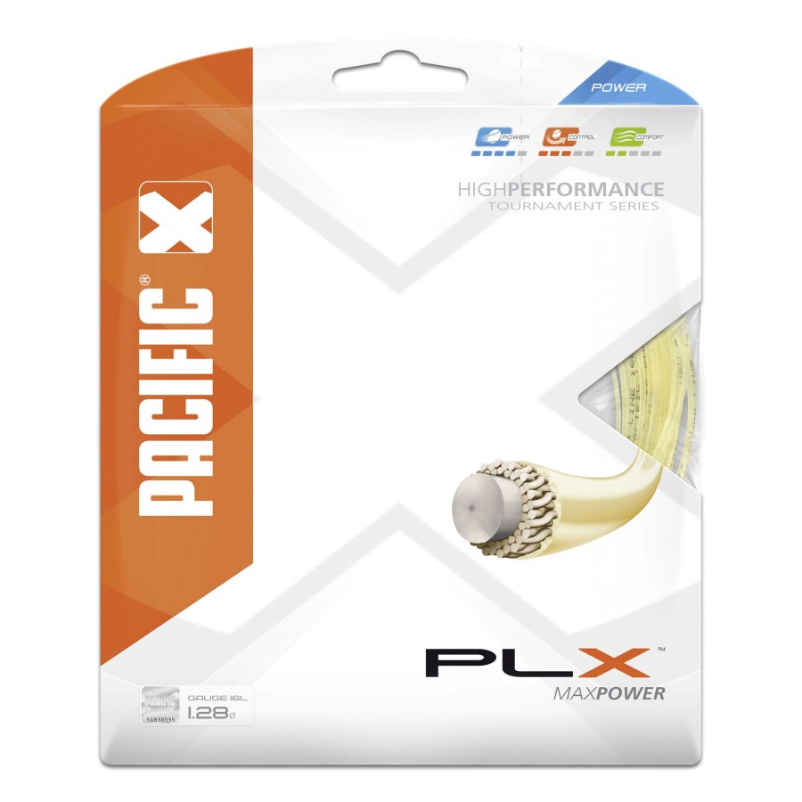 Tennissnaren Pacific | Plx (New Power Line) Natur Set Snaren 12,2M