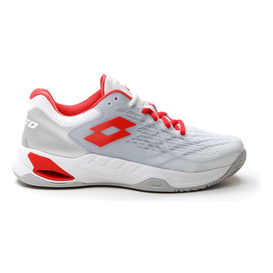 Tennisschoenen Lotto | Mirage 100 Gravelschoen Dames Wit, Rood