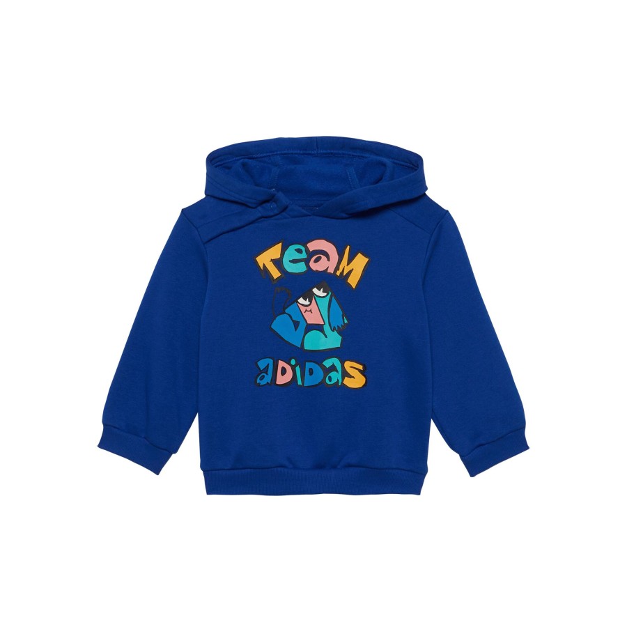 Tenniskleding adidas | Oversized Fleece Jogger Babybekleidung Kinderen Blauw, Veelkleurig