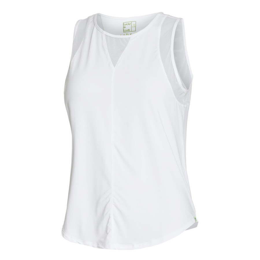 Tenniskleding Lucky in Love | Chill Out Tanktop Dames Wit