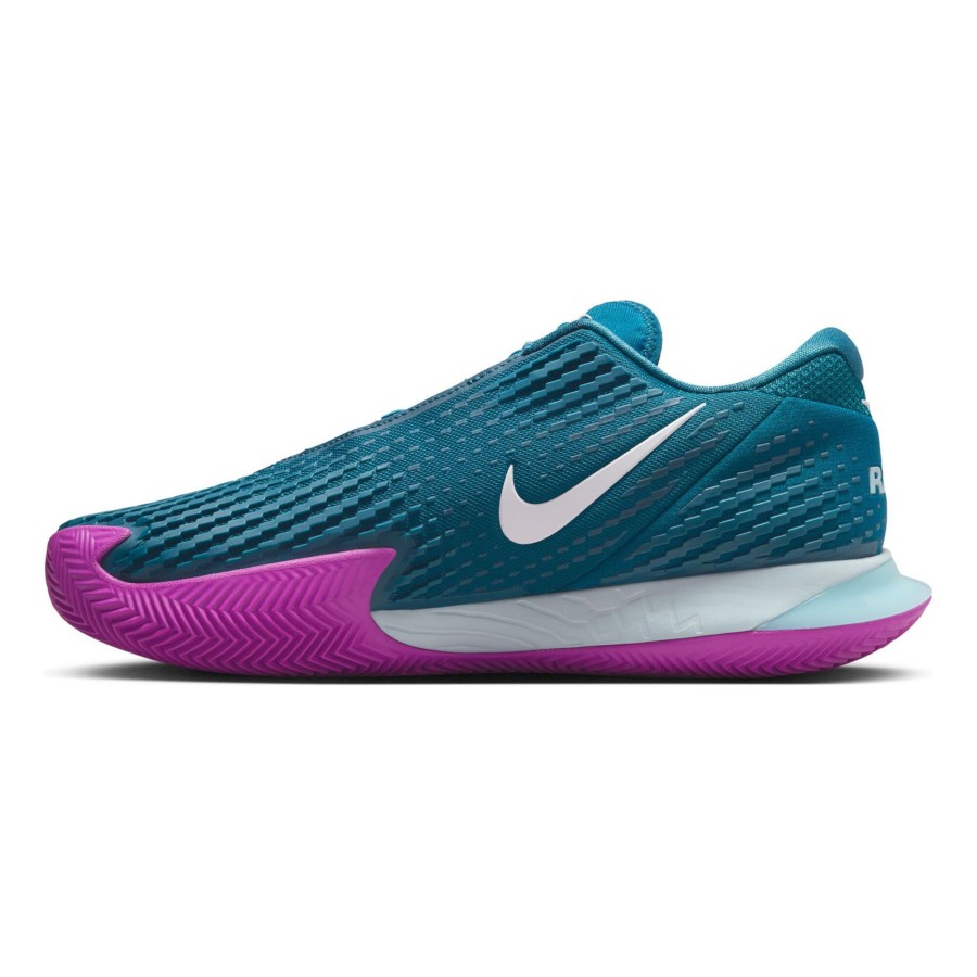 Tennisschoenen Nike | Court Air Zoom Vapor Cage 4 Rafa Gravelschoen Heren Petrolblauw, Paars