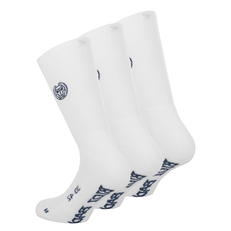 Tenniskleding BIDI BADU | Don Carlito Crew Move Tennissokken Verpakking 3 Stuks Wit, Zwart