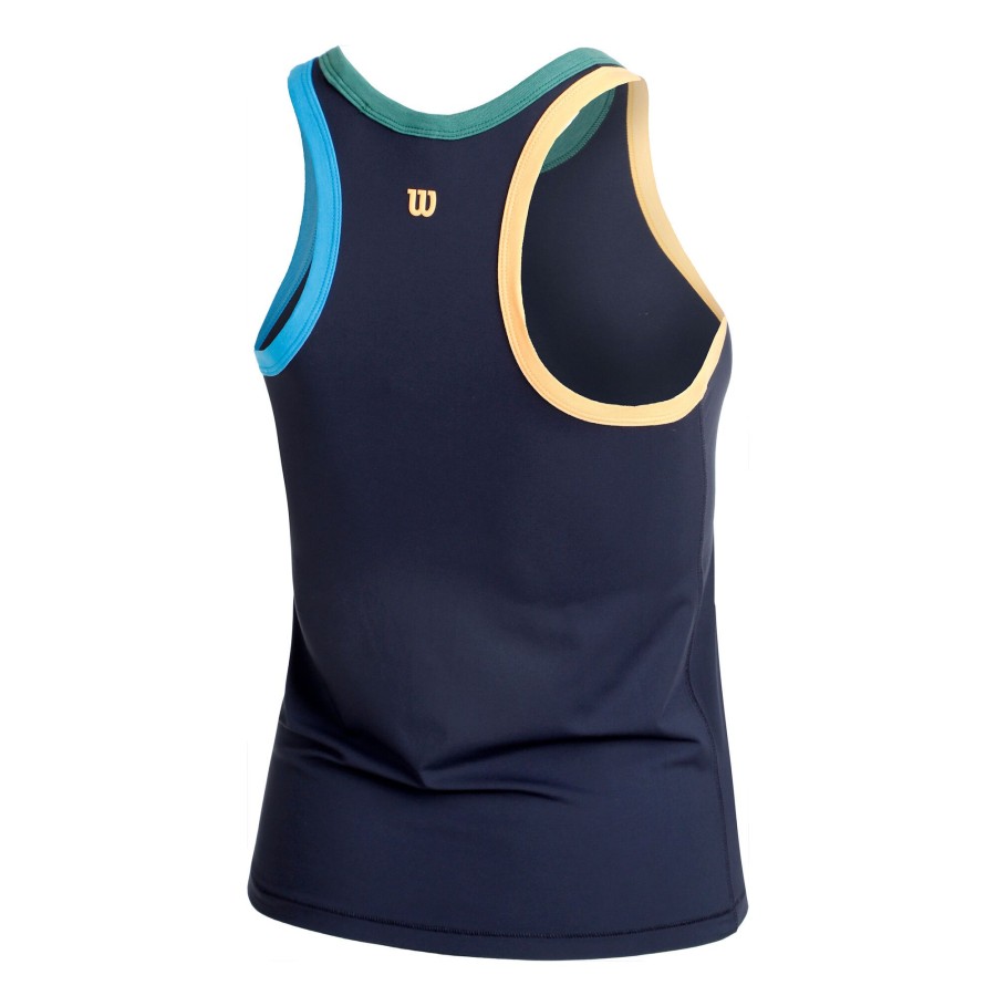 Tenniskleding Wilson | Fieldhouse Lite Tanktop Dames Blauw