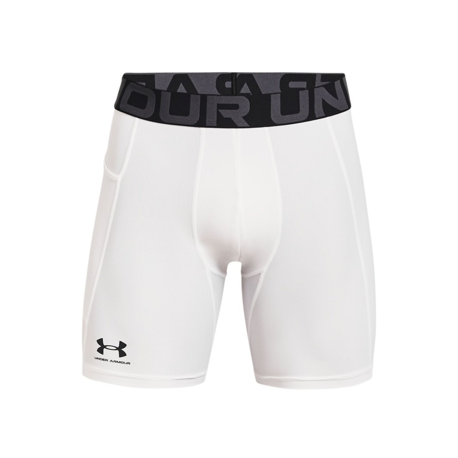 Tenniskleding Under Armour | Heatgear Shorts Heren Wit, Zwart