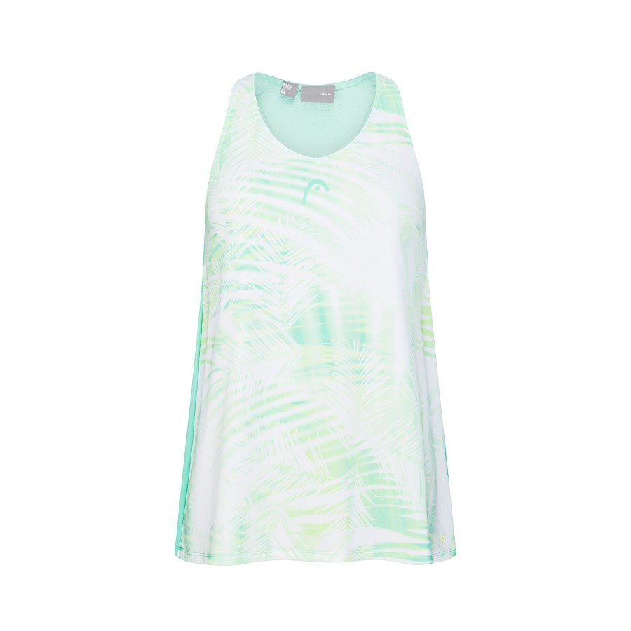 Tenniskleding HEAD | Agility Tanktop Meisjes Groen, Wit