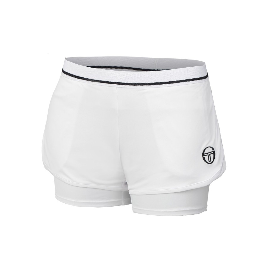 Tenniskleding Sergio Tacchini | Tcp Shorts Dames Wit
