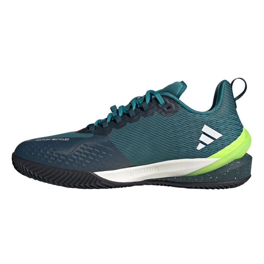 Tennisschoenen adidas | Adizero Cybersonic Gravelschoen Heren Blauw, Groen