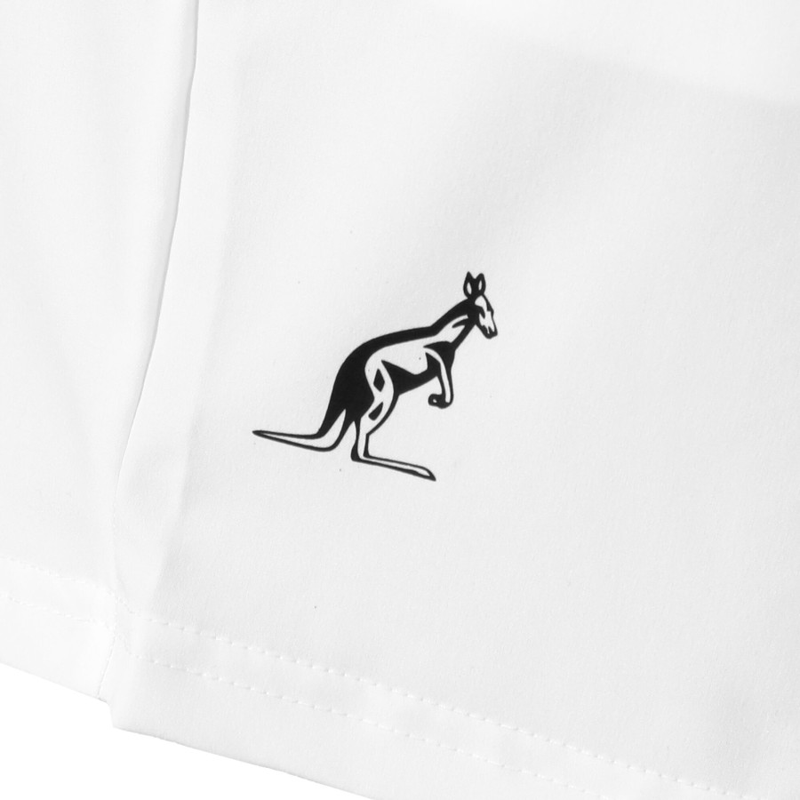 Tenniskleding Australian | Slam Match Shorts Heren Wit