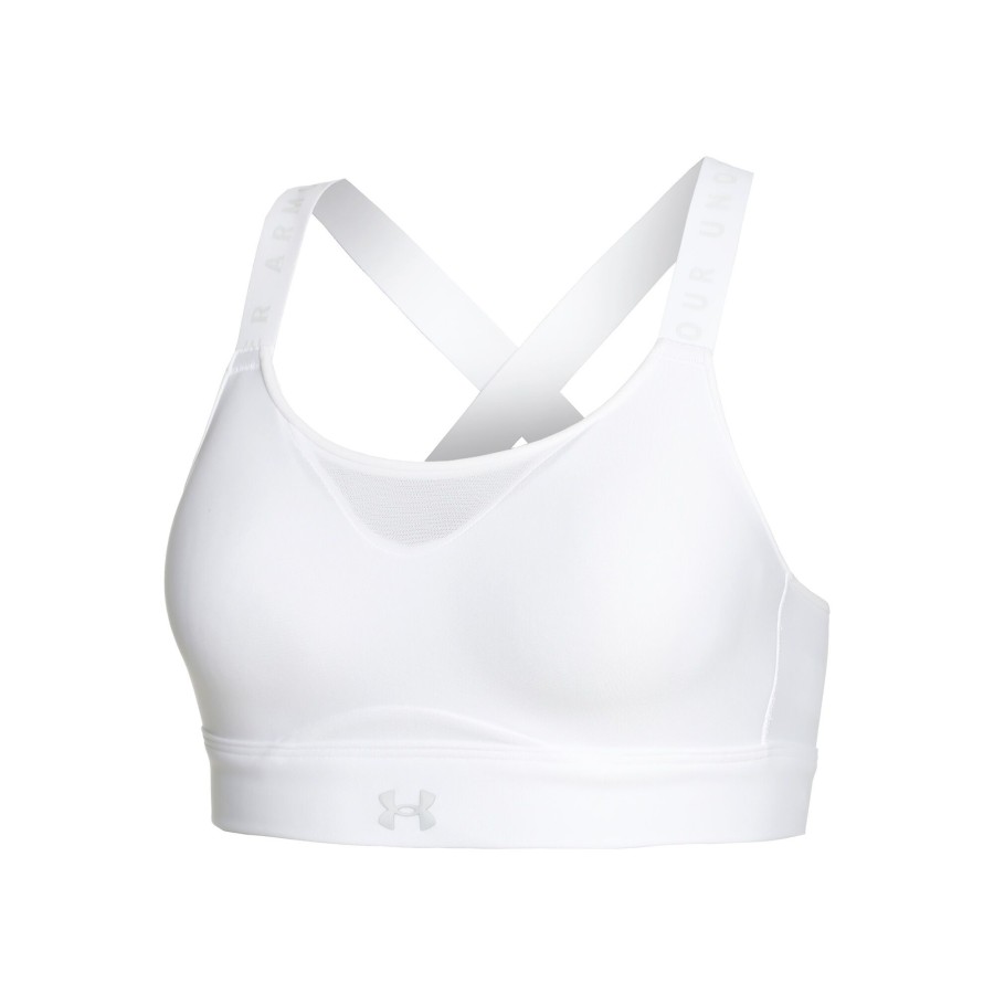 Tenniskleding Under Armour | Infinity High Sport-Bh Dames Wit