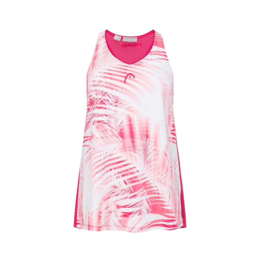 Tenniskleding HEAD | Agility Tanktop Meisjes Wit, Pink
