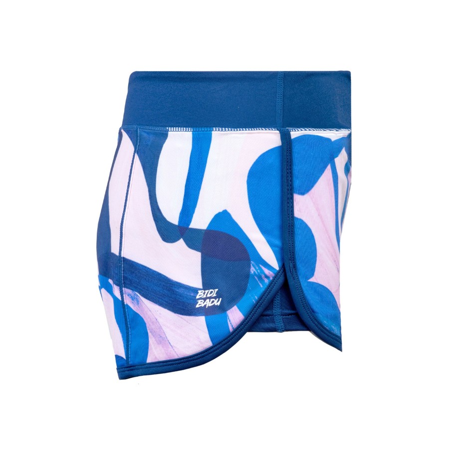 Tenniskleding BIDI BADU | Elani Tech 2In1 Shorts Dames Donkerblauw, Veelkleurig