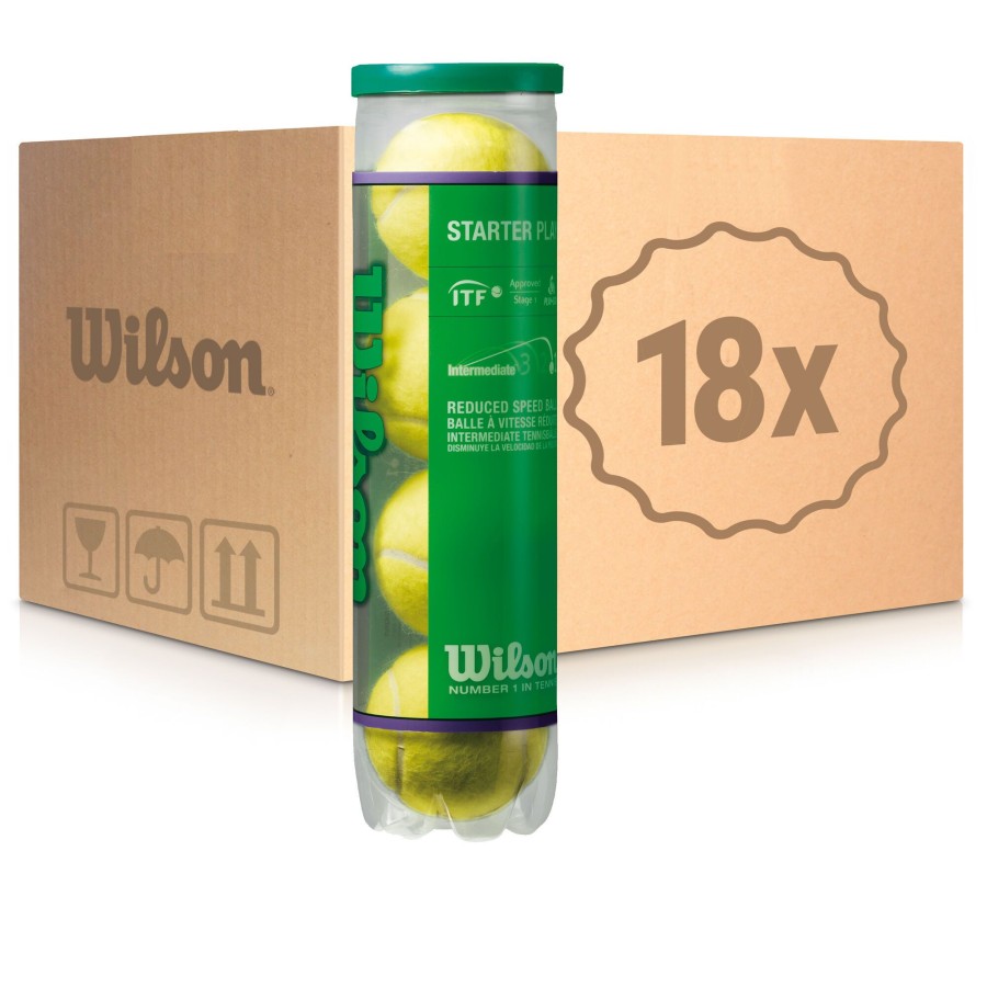 Tennisballen Wilson | Starter Play (Stage 1) 18X Verpakking 4 Stuks In Een Doos