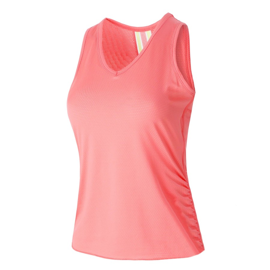 Tenniskleding Lucky in Love | Pindot V-Neck Special Edition Dames Koraal