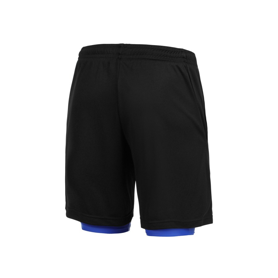 Tenniskleding Australian | In Ace Lift Shorts Heren Zwart, Veelkleurig