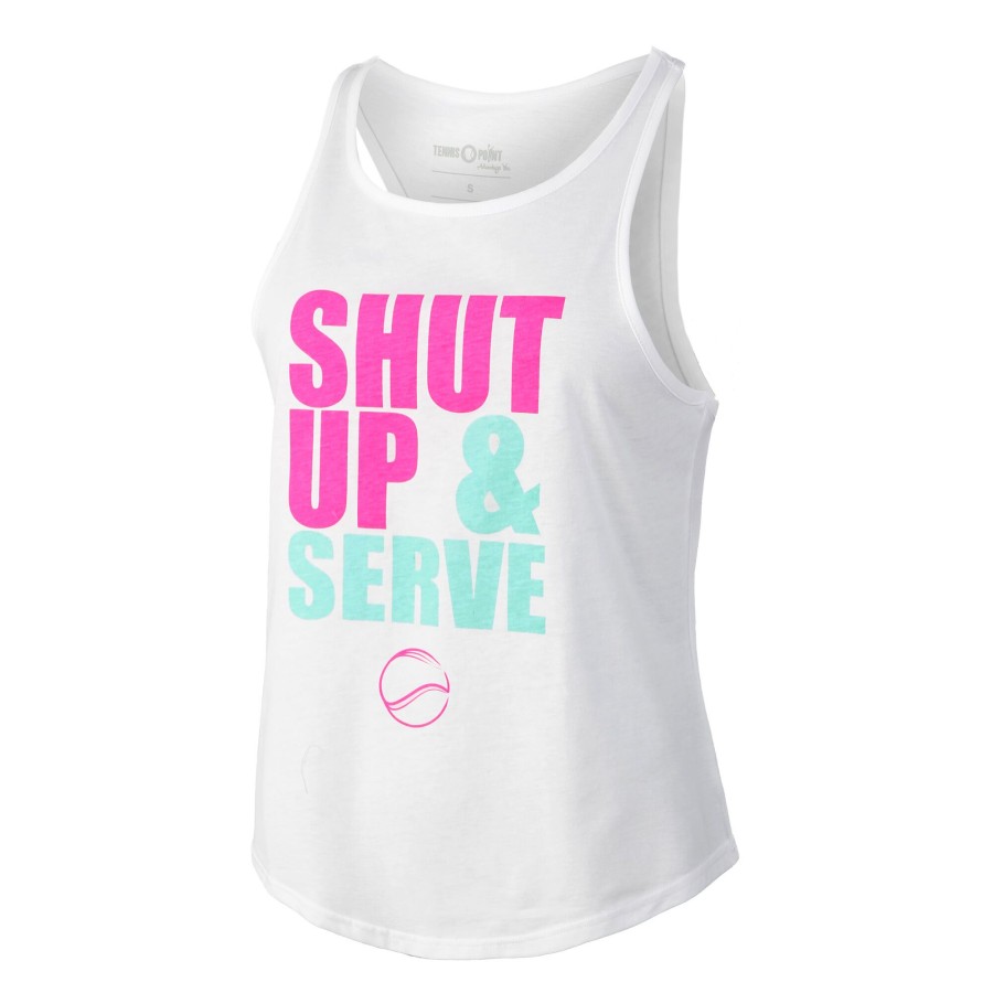 Tenniskleding Tennis-Point | Shut Up & Serve Tanktop Dames