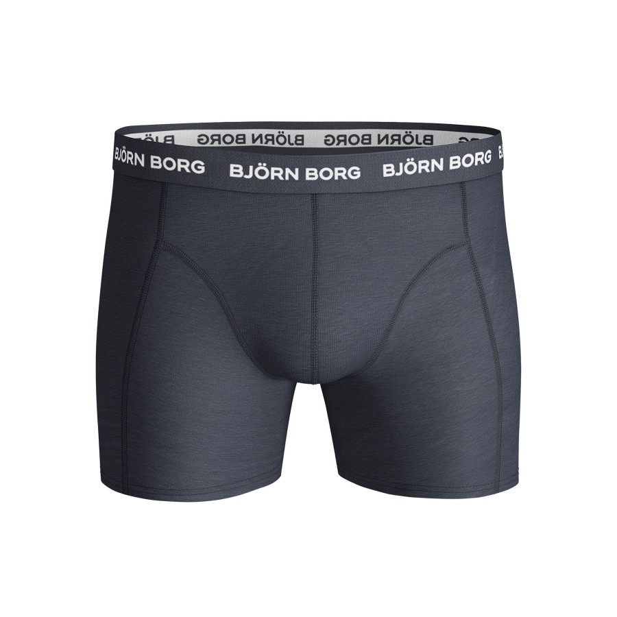 Tenniskleding Björn Borg | Noos Solids Boxershort Verpakking 3 Stuks Heren Blauw, Donkerblauw