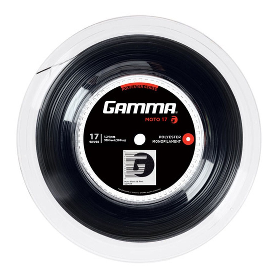 Tennissnaren Gamma | Moto Rol Snaren 100M Zwart