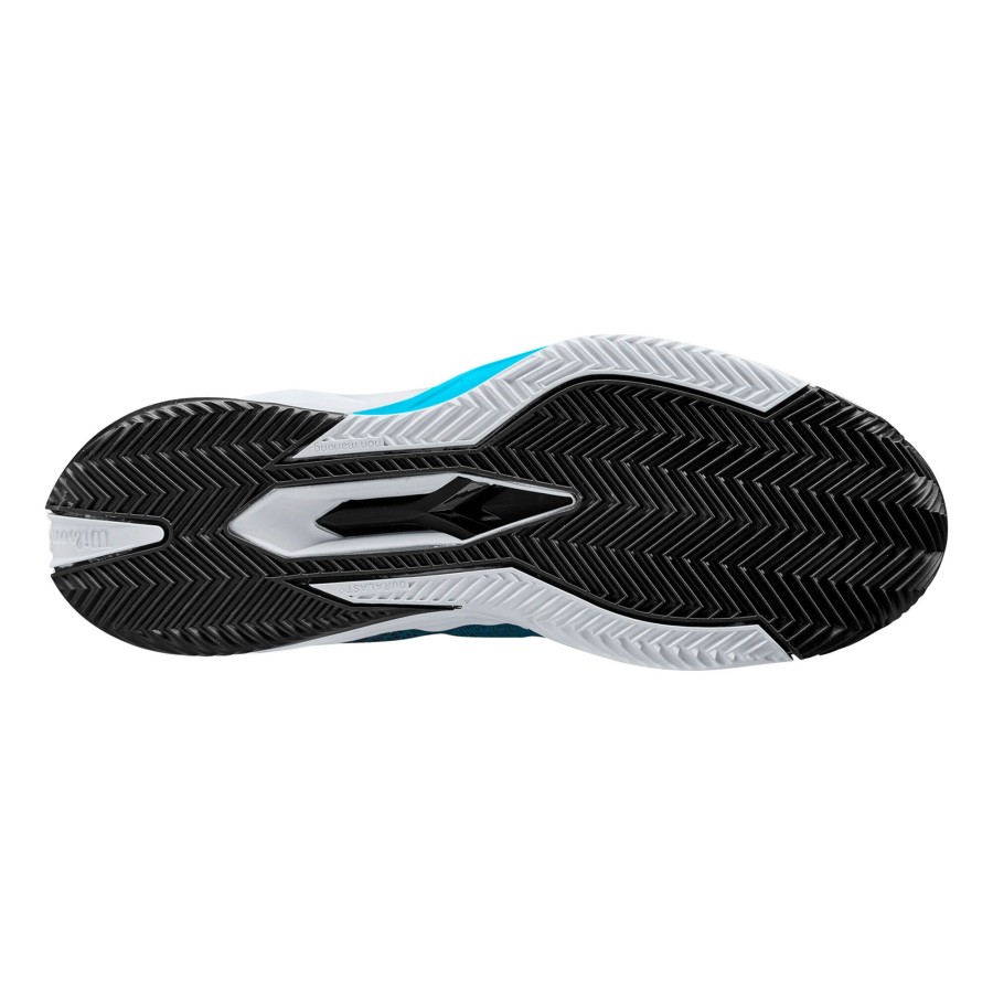 Tennisschoenen Wilson | Rush Pro 4.0 Gravelschoen Heren Wit, Blauw