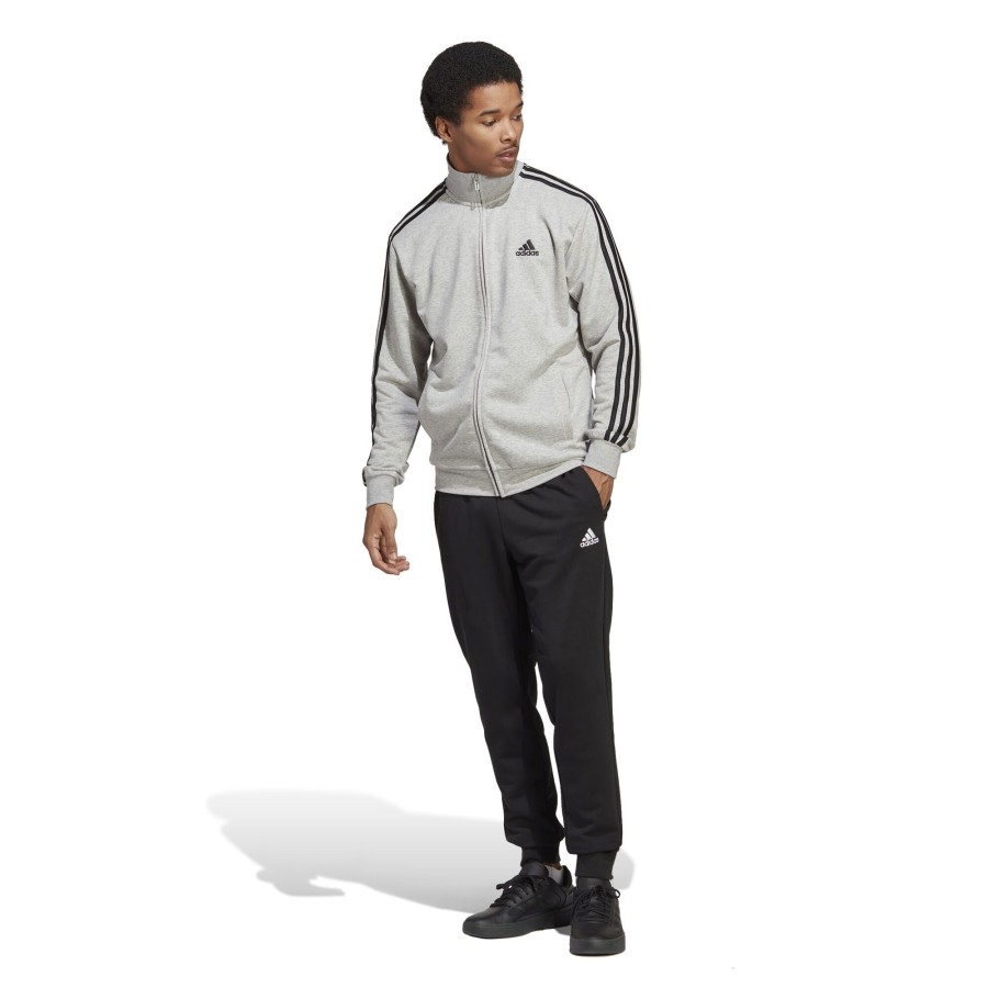 Tenniskleding adidas | Sportswear Basic 3-Stripes French Terry Trainingspak Heren