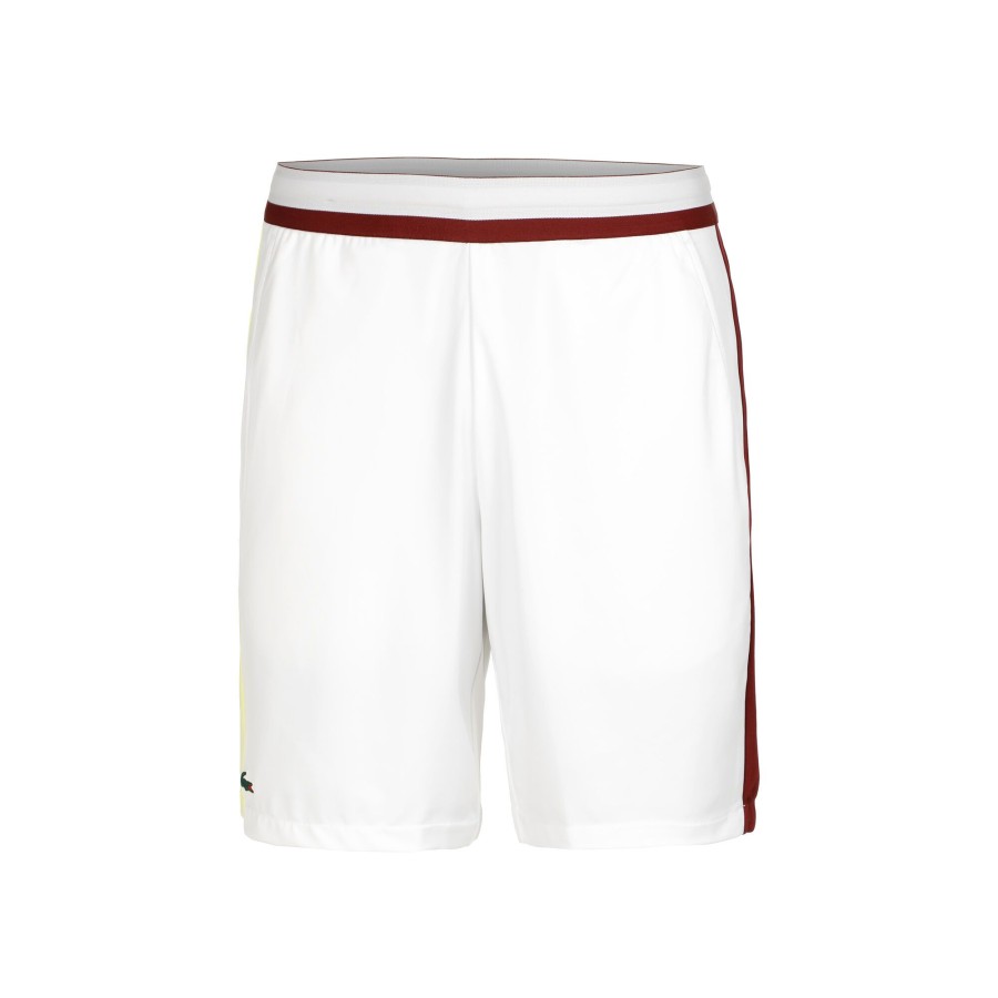Tenniskleding Lacoste | Daniil Medvedev Shorts Heren Wit, Veelkleurig