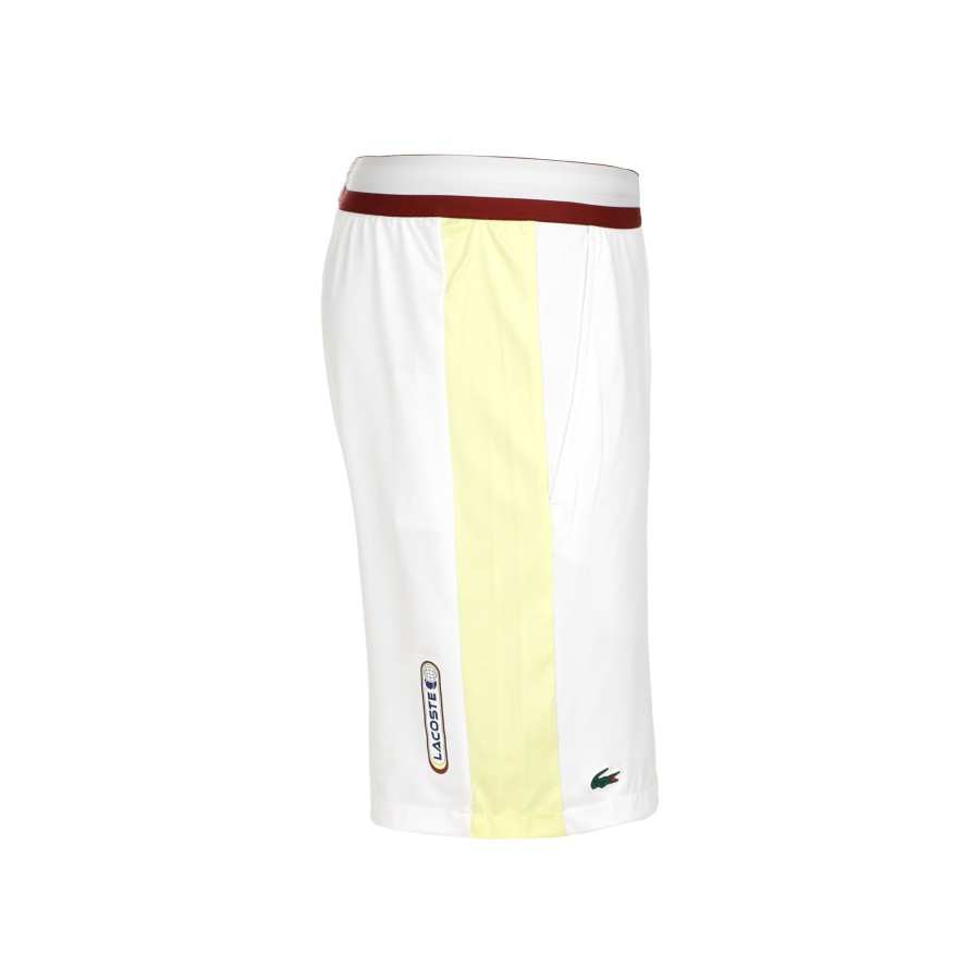 Tenniskleding Lacoste | Daniil Medvedev Shorts Heren Wit, Veelkleurig