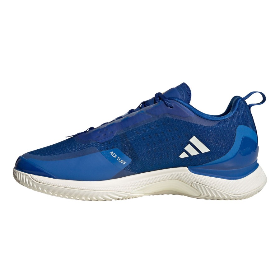 Tennisschoenen adidas | Avacourt Gravelschoen Dames Blauw, Wit