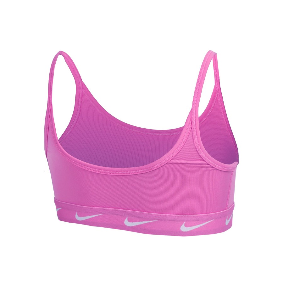 Tenniskleding Nike | Dri-Fit Big Kids Sport-Bh Meisjes Pink