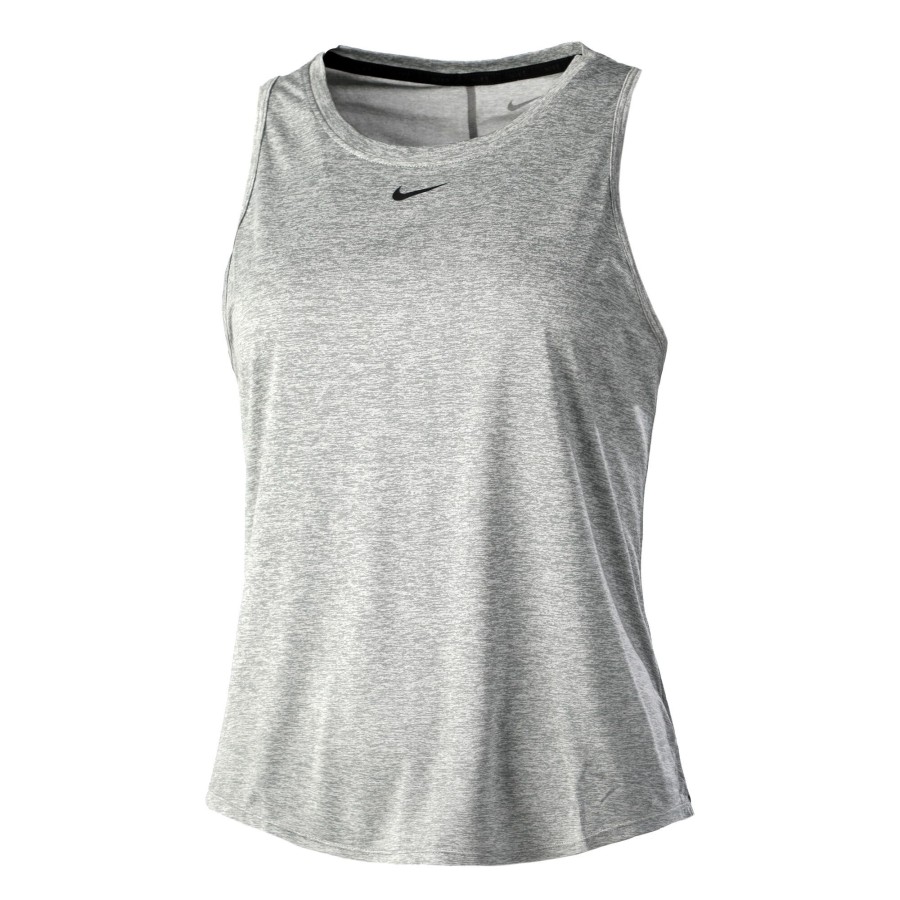 Tenniskleding Nike | Dri-Fit One Tanktop Dames Lichtgrijs