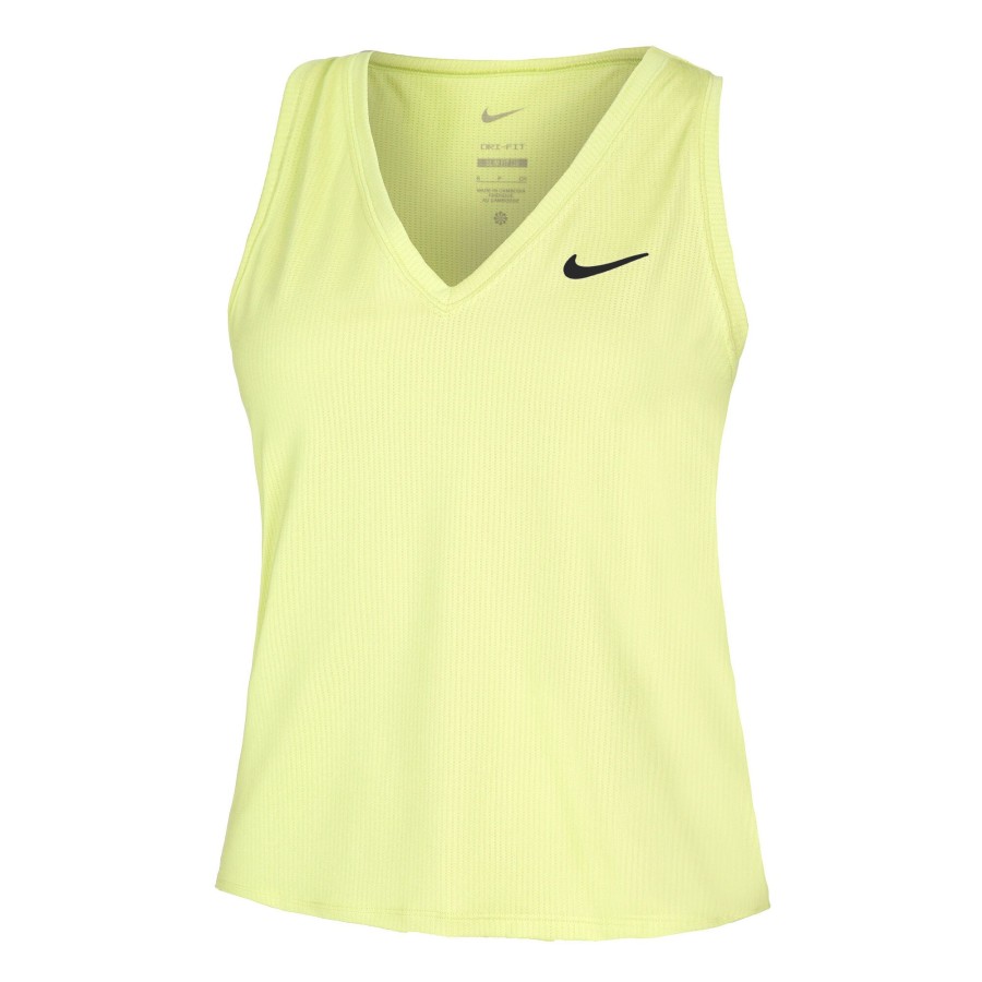 Tenniskleding Nike | Dri-Fit Court Victotory Tanktop Dames Lichtgroen