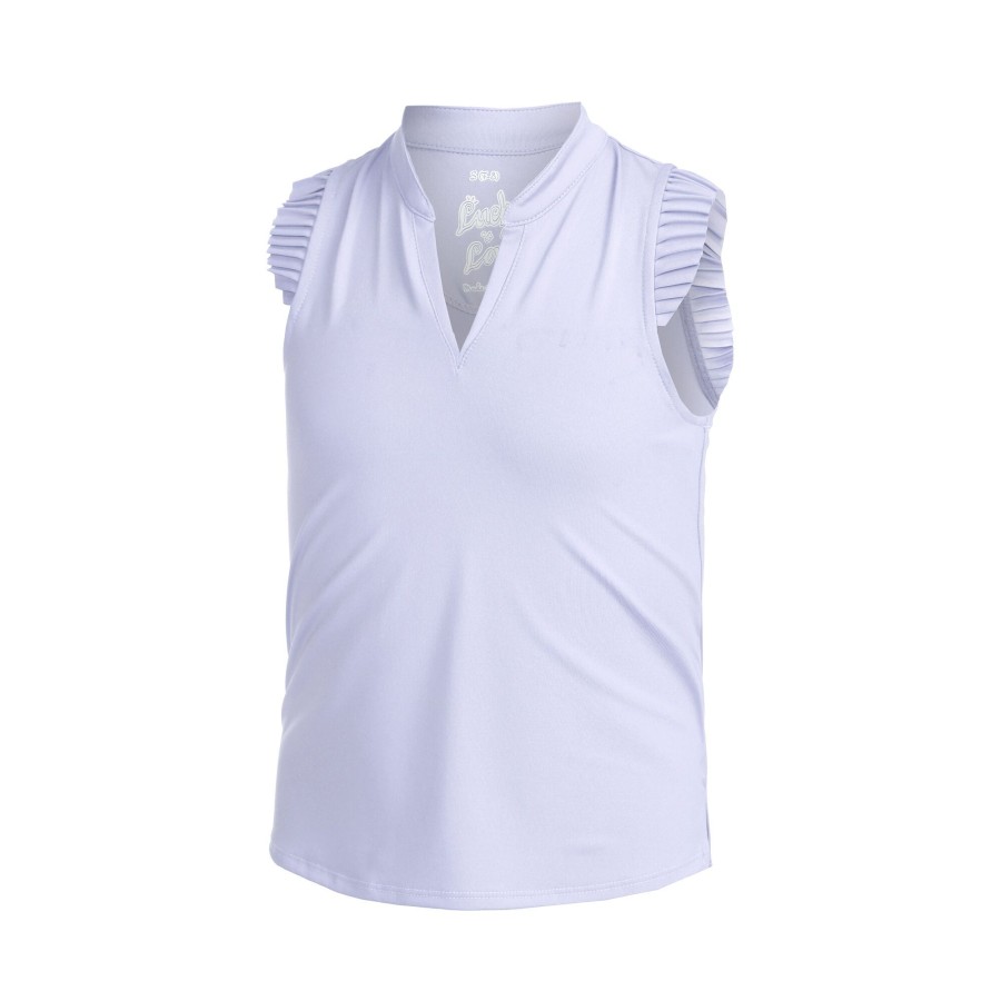 Tenniskleding Lucky in Love | Pleat Me Up Tanktop Meisjes Mauve