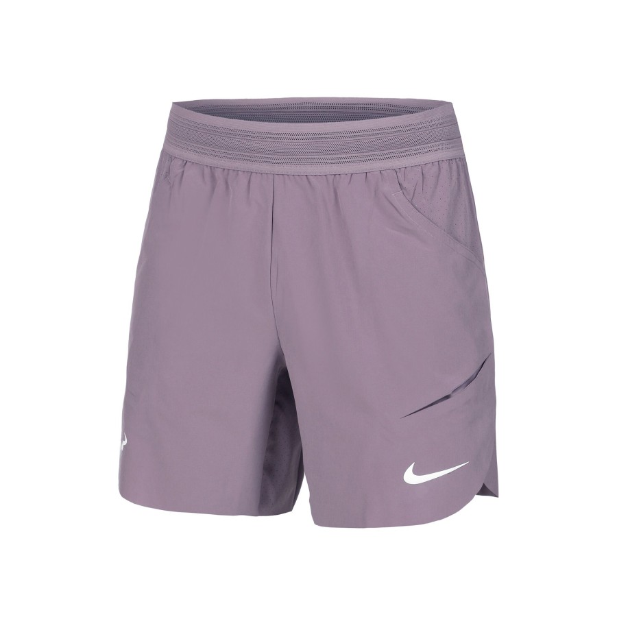 Tenniskleding Nike | Dri-Fit Rafa 7In Shorts Heren Paars