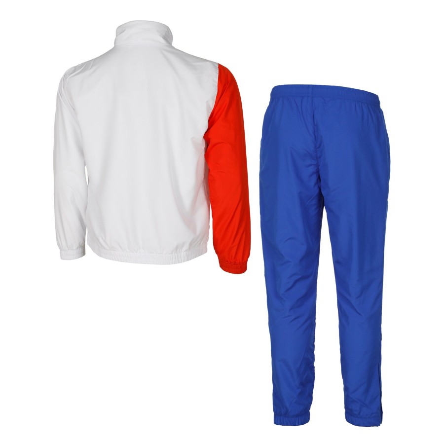 Tenniskleding Australian | Smash Color Block Trainingspak Heren Wit