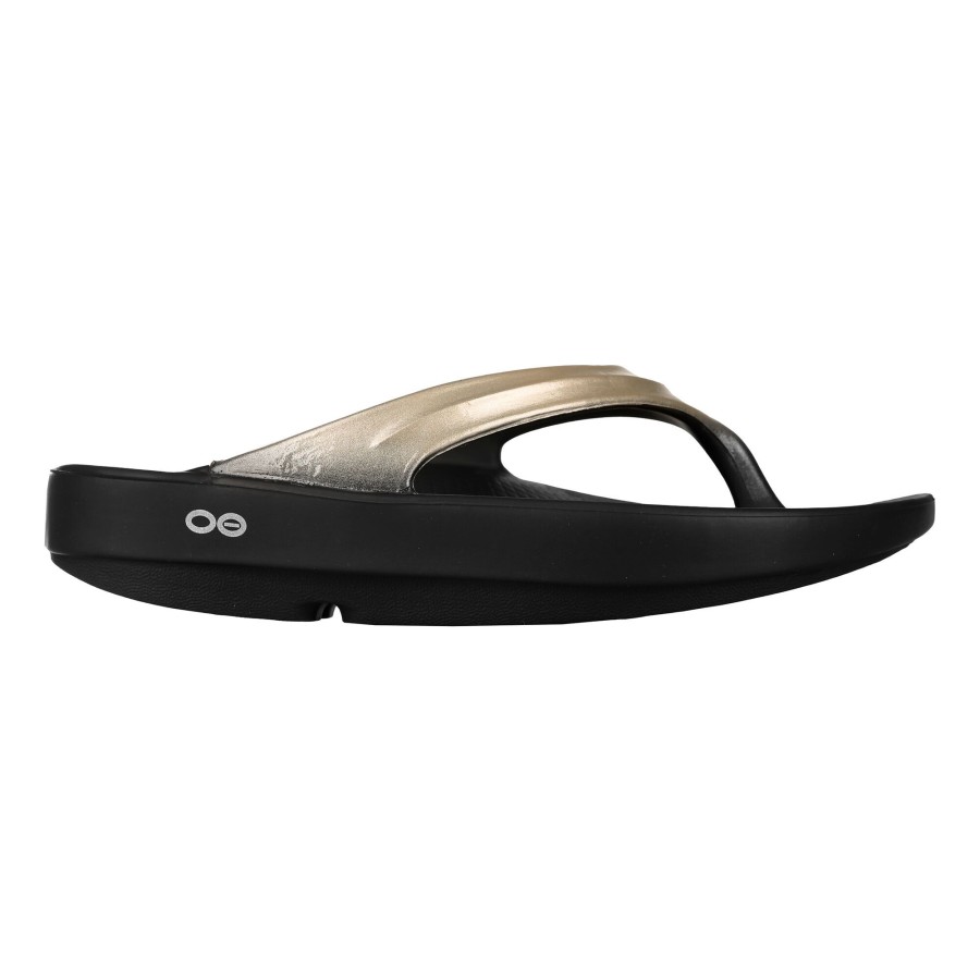 Tennisschoenen OOFOS | Oolala Herstelschoenen Zwart, Beige