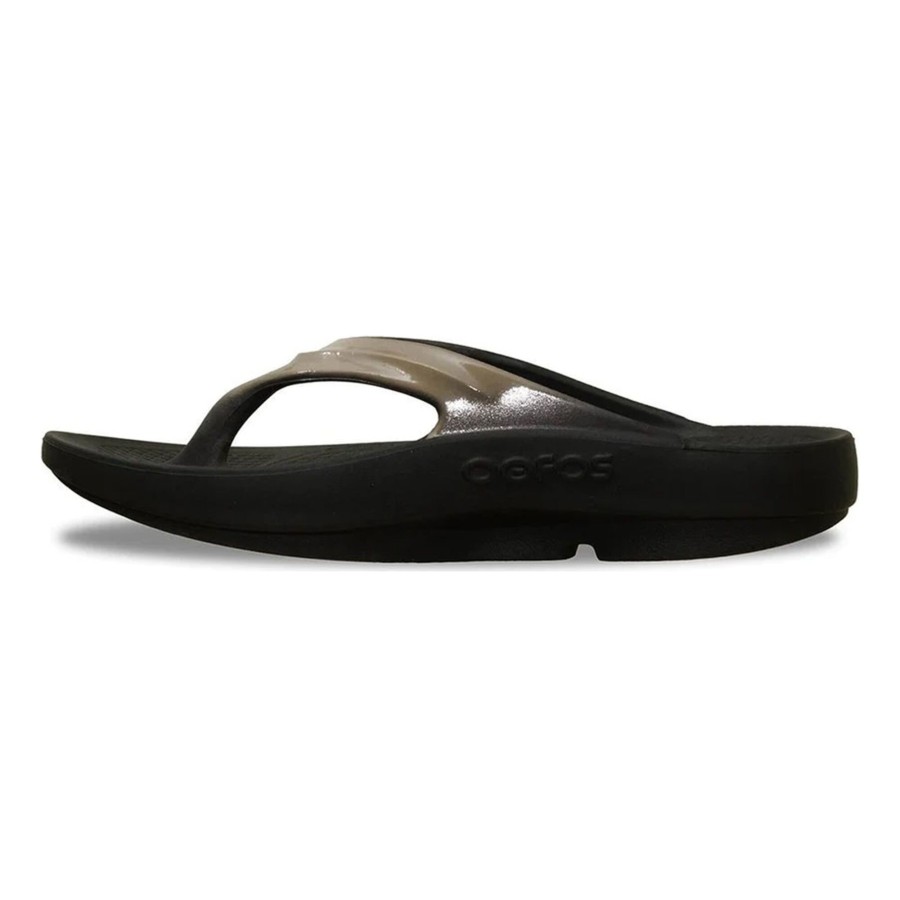 Tennisschoenen OOFOS | Oolala Herstelschoenen Zwart, Beige