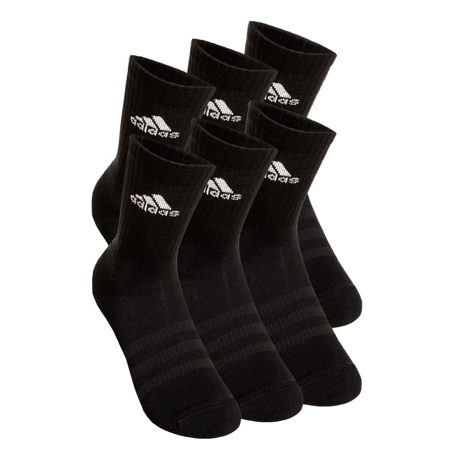 Tenniskleding adidas | Crew Sportswear Ankle Sportsokken Verpakking 6 Stuks Zwart, Wit