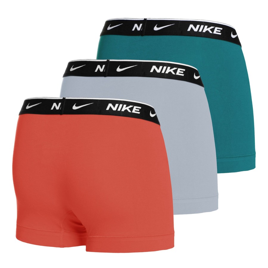 Tenniskleding Nike | Everyday Cotton Stretch Trunk Boxershort Verpakking 3 Stuks Heren Veelkleurig