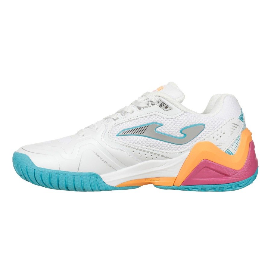 Tennisschoenen Joma | Set Gravelschoen Dames Wit, Oranje