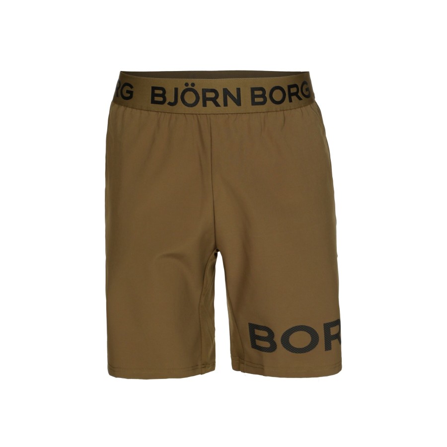 Tenniskleding Björn Borg | Borg Shorts Heren Kaki
