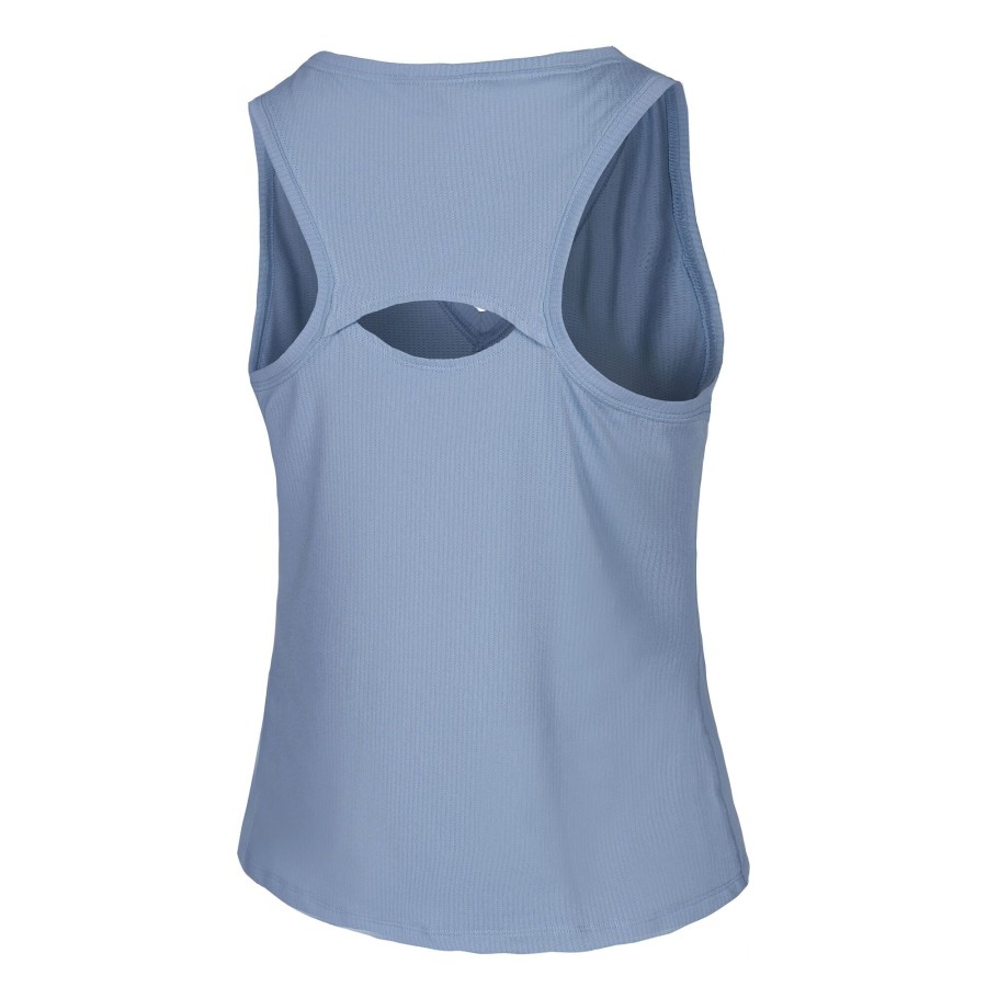 Tenniskleding Nike | Dri-Fit Court Tanktop Dames Blaugrau