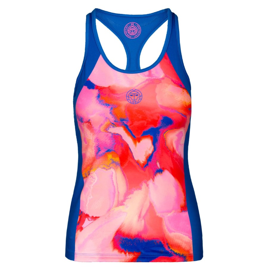 Tenniskleding BIDI BADU | Jua Tech Tanktop Dames Blauw, Veelkleurig