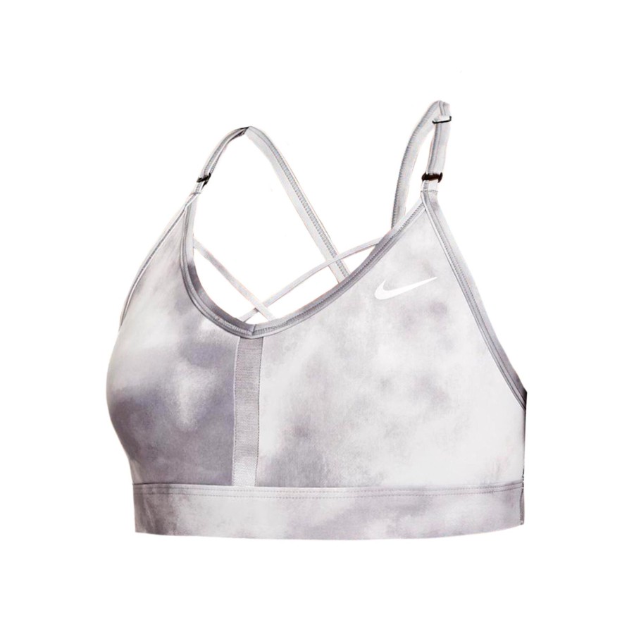 Tenniskleding Nike | Indy Icon Clash Sport-Bh Dames Grijs, Wit