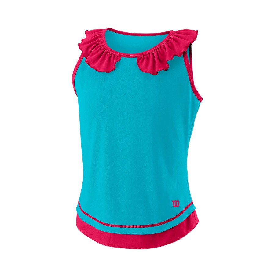 Tenniskleding Wilson | Competition Ii Tanktop Meisjes Blauw, Pink