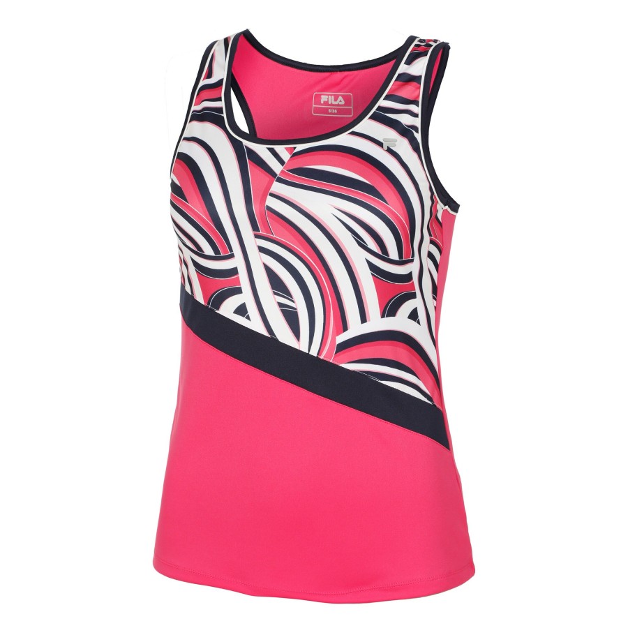 Tenniskleding Fila | Maria Tanktop Dames Pink, Veelkleurig