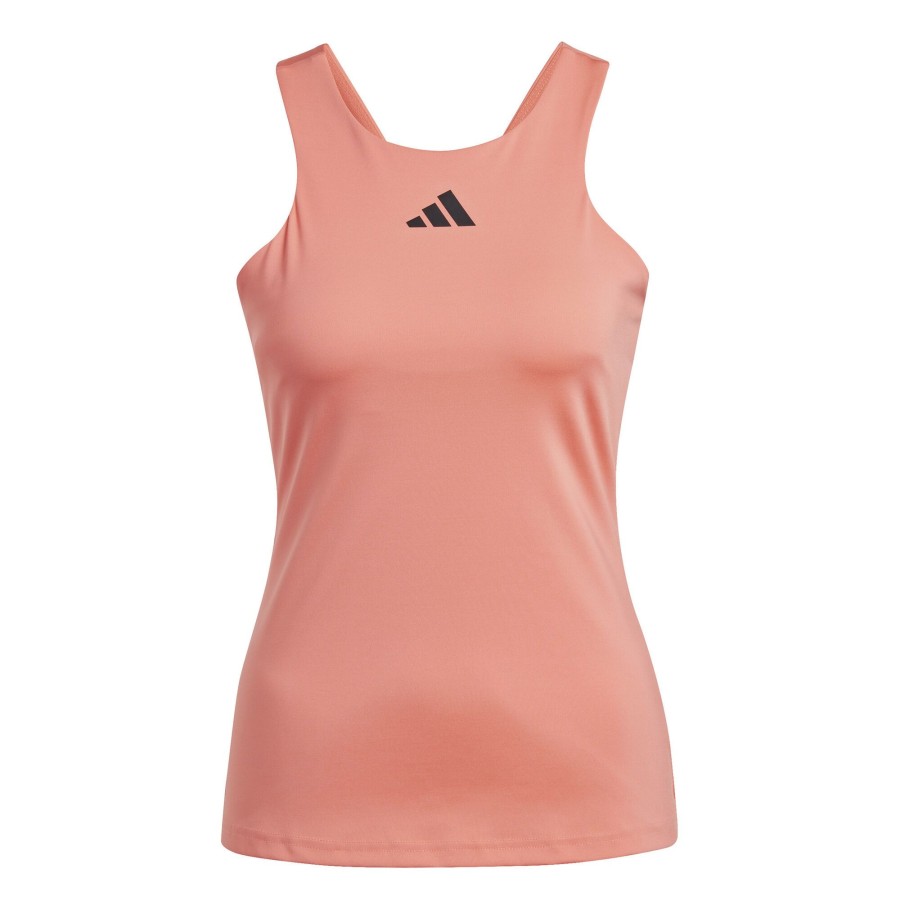 Tenniskleding adidas | Y- Tanktop Dames Abrikoos