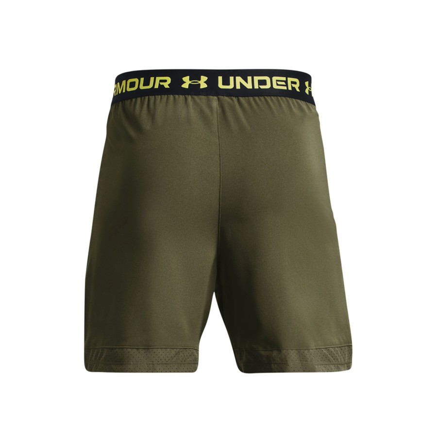 Tenniskleding Under Armour | Vansih Woven 6In Shorts Heren Donkergroen